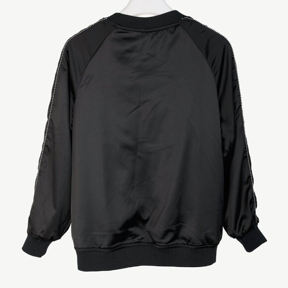 Opening Ceremony Reversible Blue & Black Embroidered Bomber Jacket - Picture 5 of 16